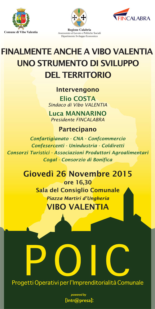 Locandina POIC VIBO 26nov