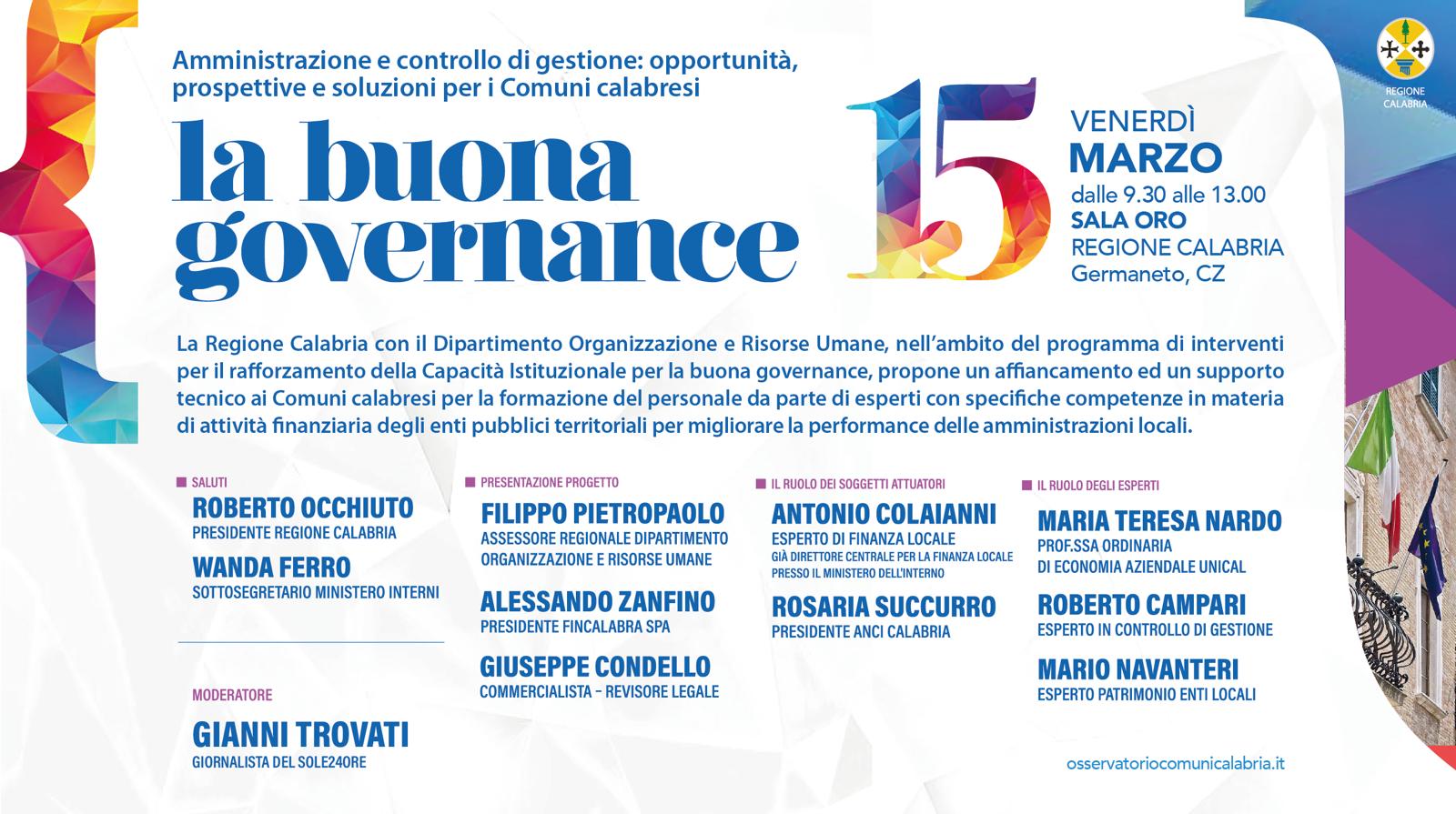 Locandina buona governance 24
